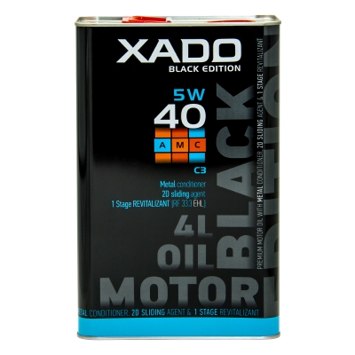 Моторное масло XADO Atomic Oil 5W-40 C3 AMC Black Edition синтетическое