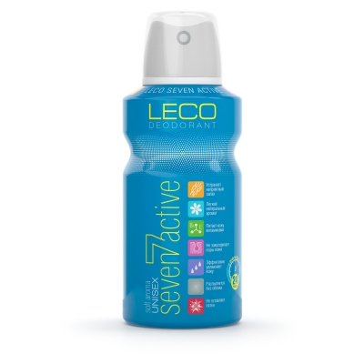 Дезодорант-антиперспірант для чоловіків і жінок LECO Seven Active Unisex