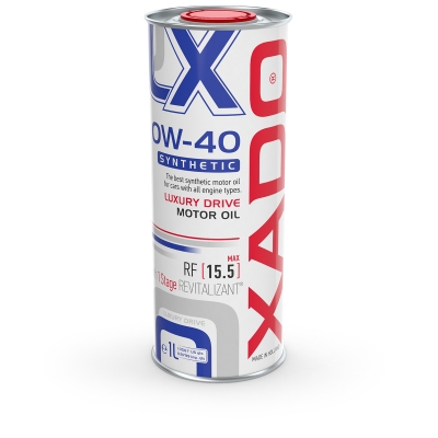Моторна олива XADO Atomic Oil 0W-40 SYNTHETIC Luxury Drive синтетична (rs)