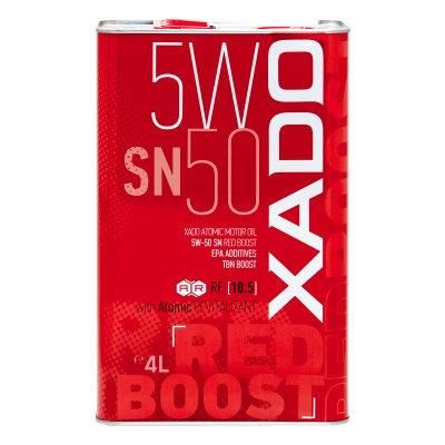 Моторна олива XADO Atomic Oil 5W-50 SN RED BOOST синтетична