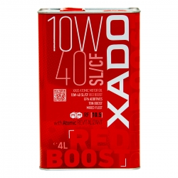 Моторна олива  XADO Atomic Oil 10W-40 SL/CF RED BOOST напівсинтетична 4 л (ХА 26244)