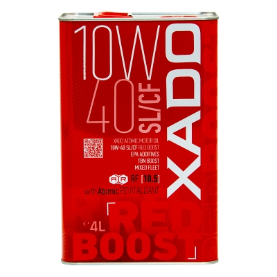 Моторна олива  XADO Atomic Oil 10W-40 SL/CF RED BOOST напівсинтетична