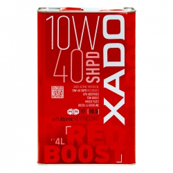 Моторна олива XADO Atomic Oil 10W-40 SHPD (SL/CI-4) RED BOOST напівсинтетична 4 л (ХА 26249)