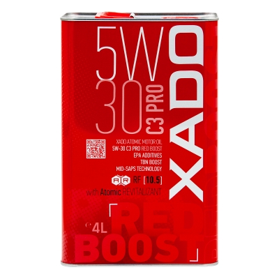 Моторна олива XADO Atomic Oil 5W-30 C3 Pro RED BOOST синтетична