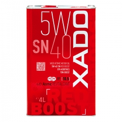 Моторна олива XADO Atomic Oil 5W-40 SN RED BOOST синтетична 4 л (ХА 26269)