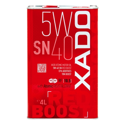 Моторна олива XADO Atomic Oil 5W-40 SN RED BOOST синтетична