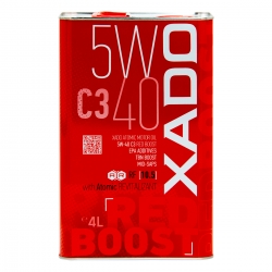 Моторна олива XADO Atomic Oil 5W-40 C3 RED BOOST синтетична 4 л (XA 26222)