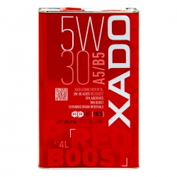 Моторна олива  XADO Atomic Oil 5W-30 A5/B5 RED BOOST синтетична 4 л (XA 26241)