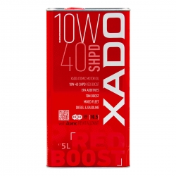 Моторна олива XADO Atomic Oil 10W-40 SHPD (SL/CI-4) RED BOOST напівсинтетична 5 л (XA 26349)