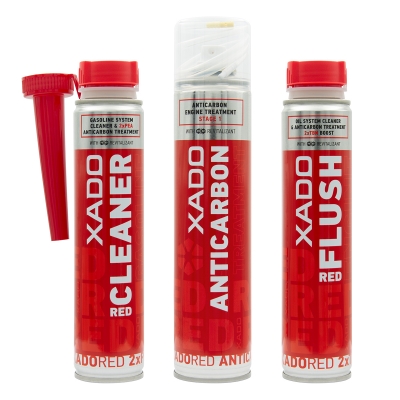 Набір засобів для оливної та паливної системи XADO 3-Stage anticarbon complex treatment