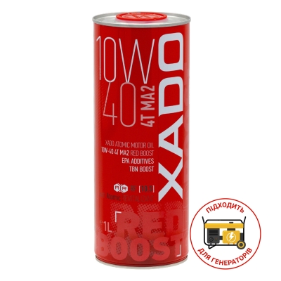 Моторна олива XADO Atomic Oil 10W-40 4T MA2 RED BOOST