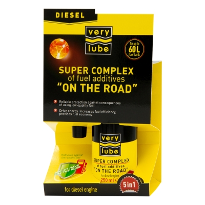 Суперкомплекс паливних присадок «В ДОРОГУ» 5 в 1 (дизель) VERYLUBE