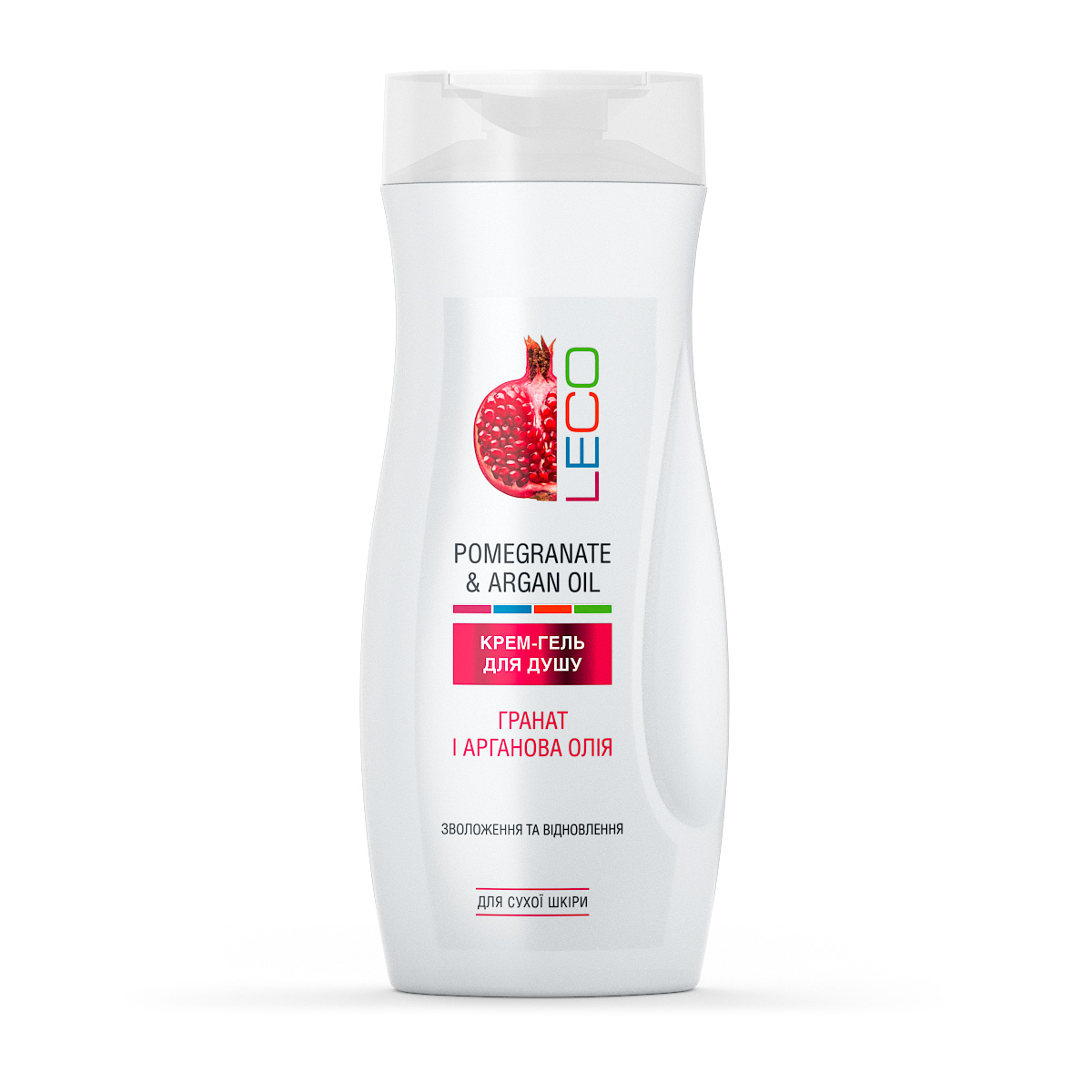 Крем-гель для душу LECO «Гранат і арганова олія»